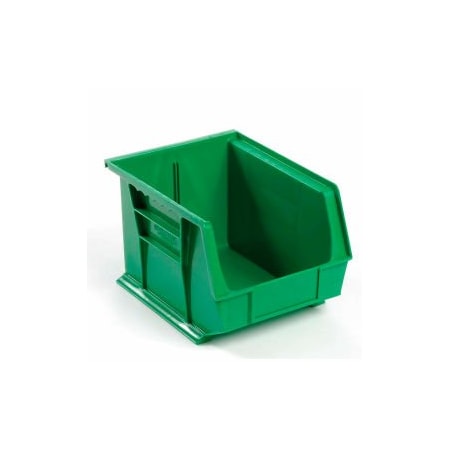 Quantum Storage Systems Hang & Stack Storage Bin, Plastic, Green, 6 PK QUS239GN